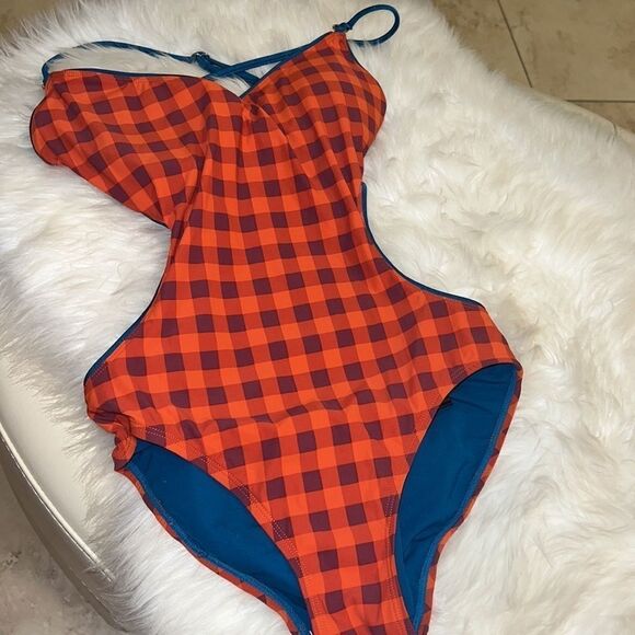 Marc By Marc Jacobs plaid swimsuit size xs - Picture 5 of 5